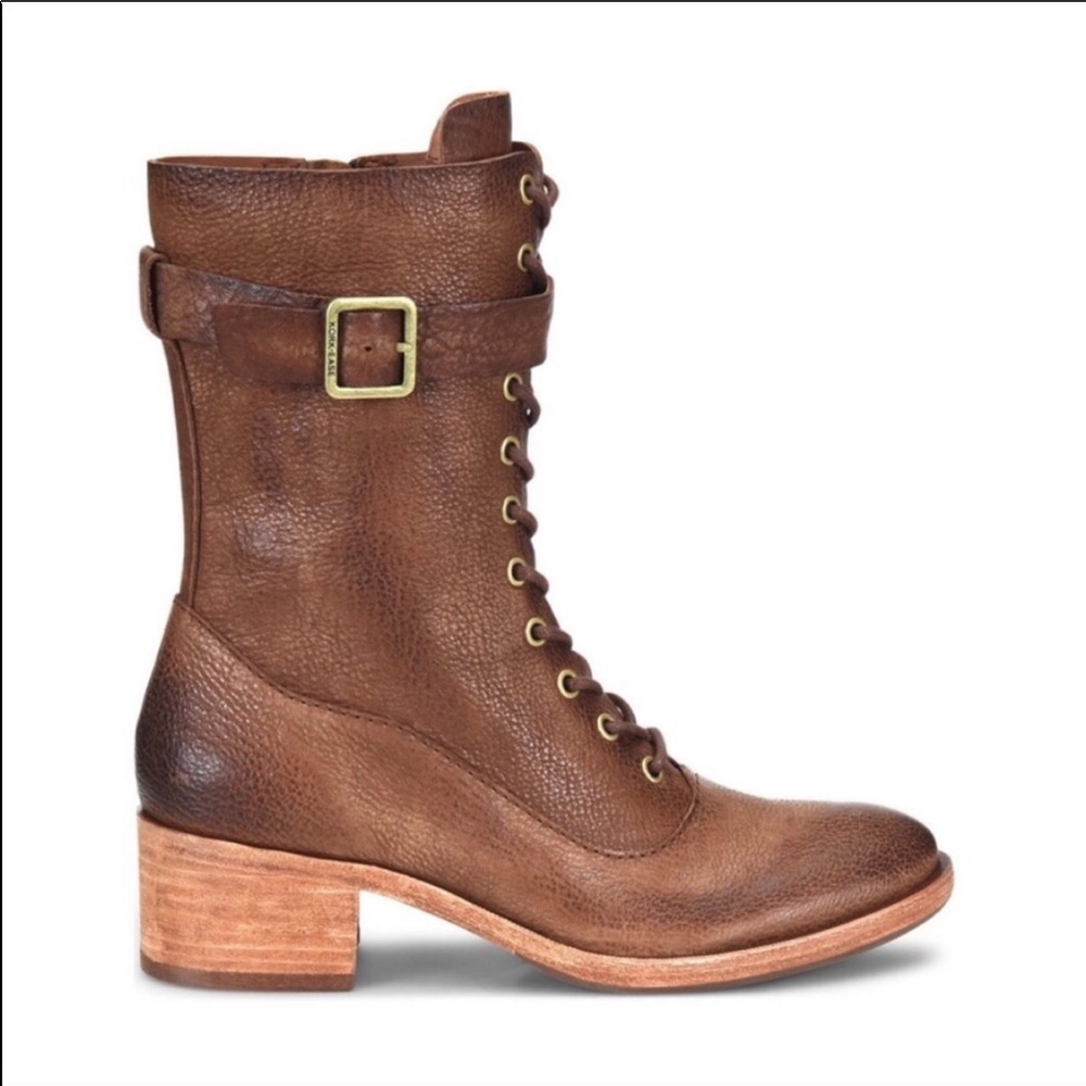 NWT Kork-Ease Mona Lace-Up Combat Boot Shoes - Picture 3 of 9